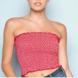 Brandy Melville floral tube top